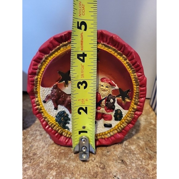 Vintage Set Of 2 Gift Collections Porcelain Candle holder Christmas Santa - Picture 7 of 8